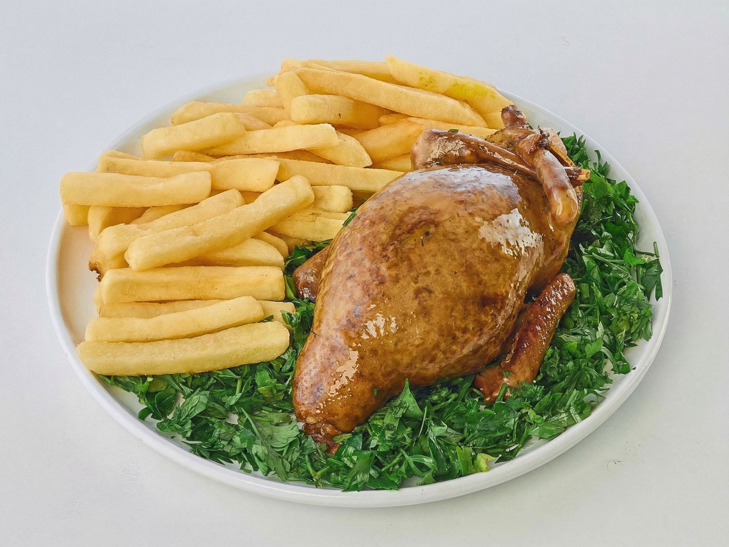 Rice Stuffed Pigeon With Potatoes
