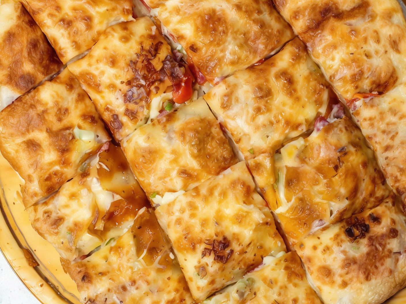 Pastirma and Kiri Cheese Pie