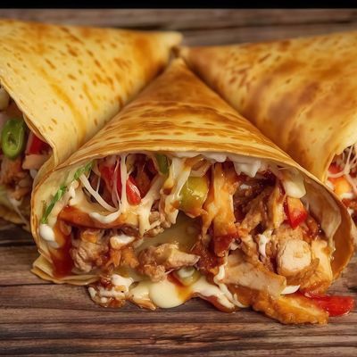 Mixed meat crepe