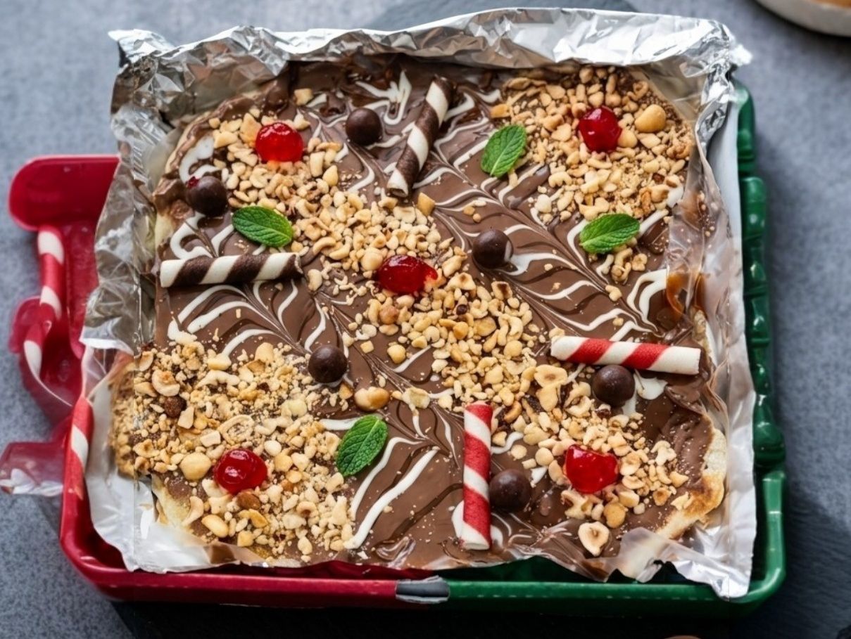 Hazelnut chocolate pie