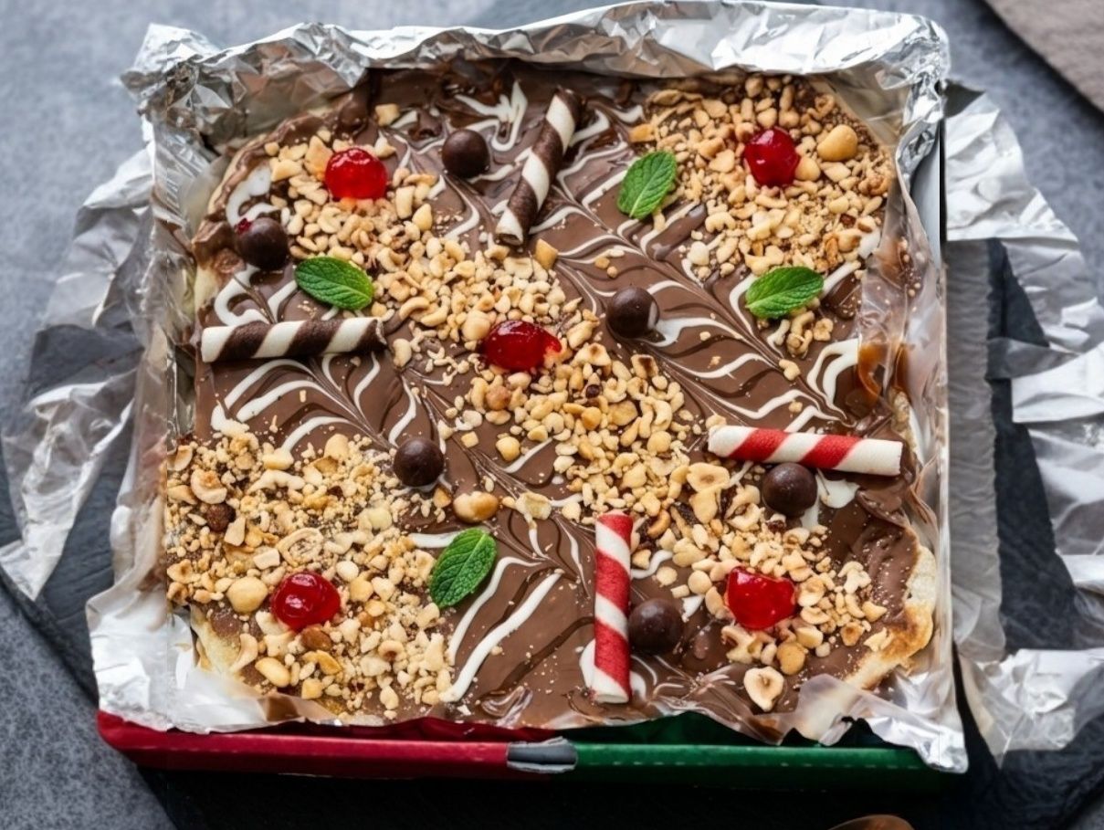 Nutella hazelnut pie
