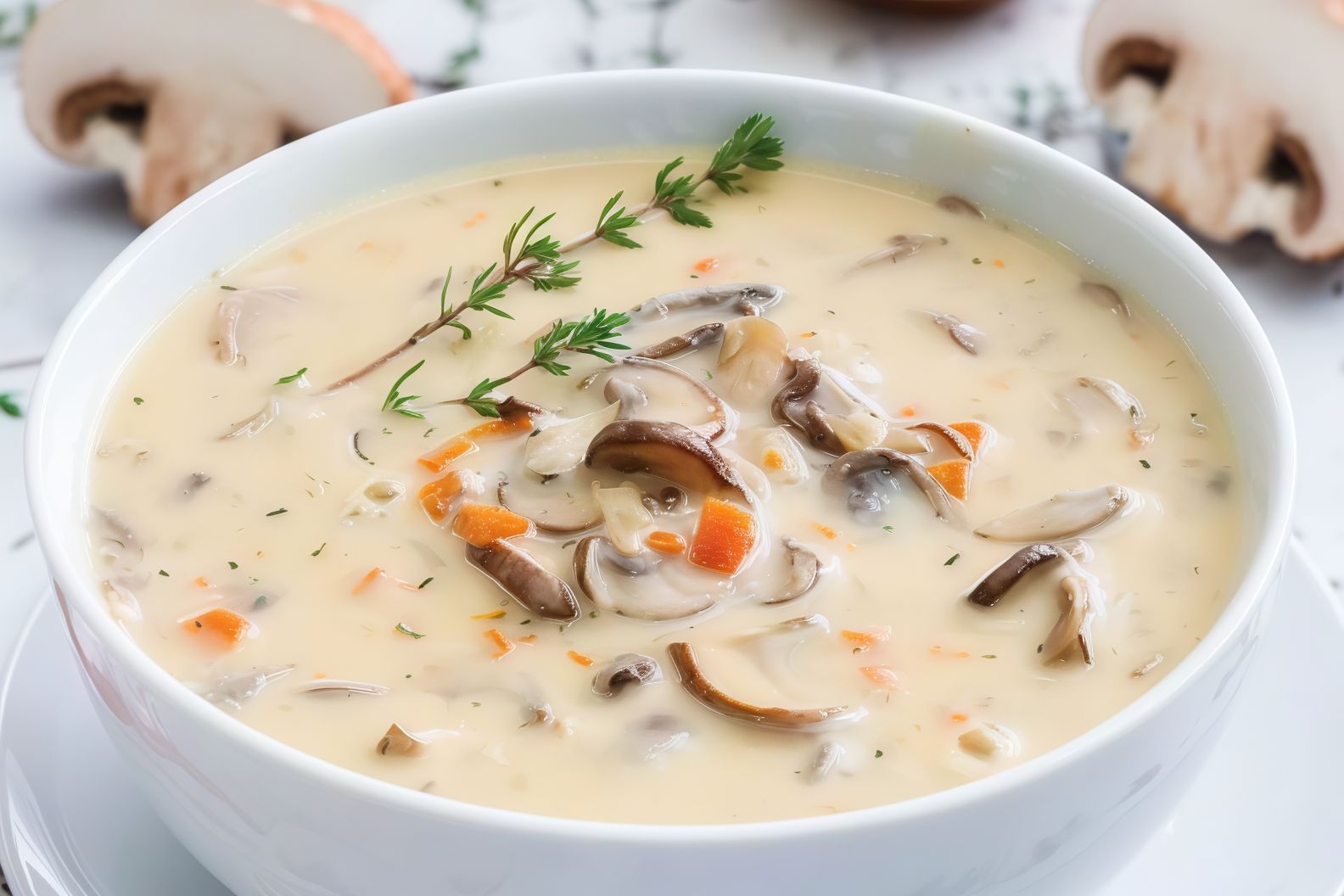 Mushroom and Chicken Soup