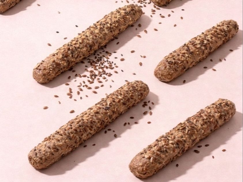 Flaxseed breadsticks