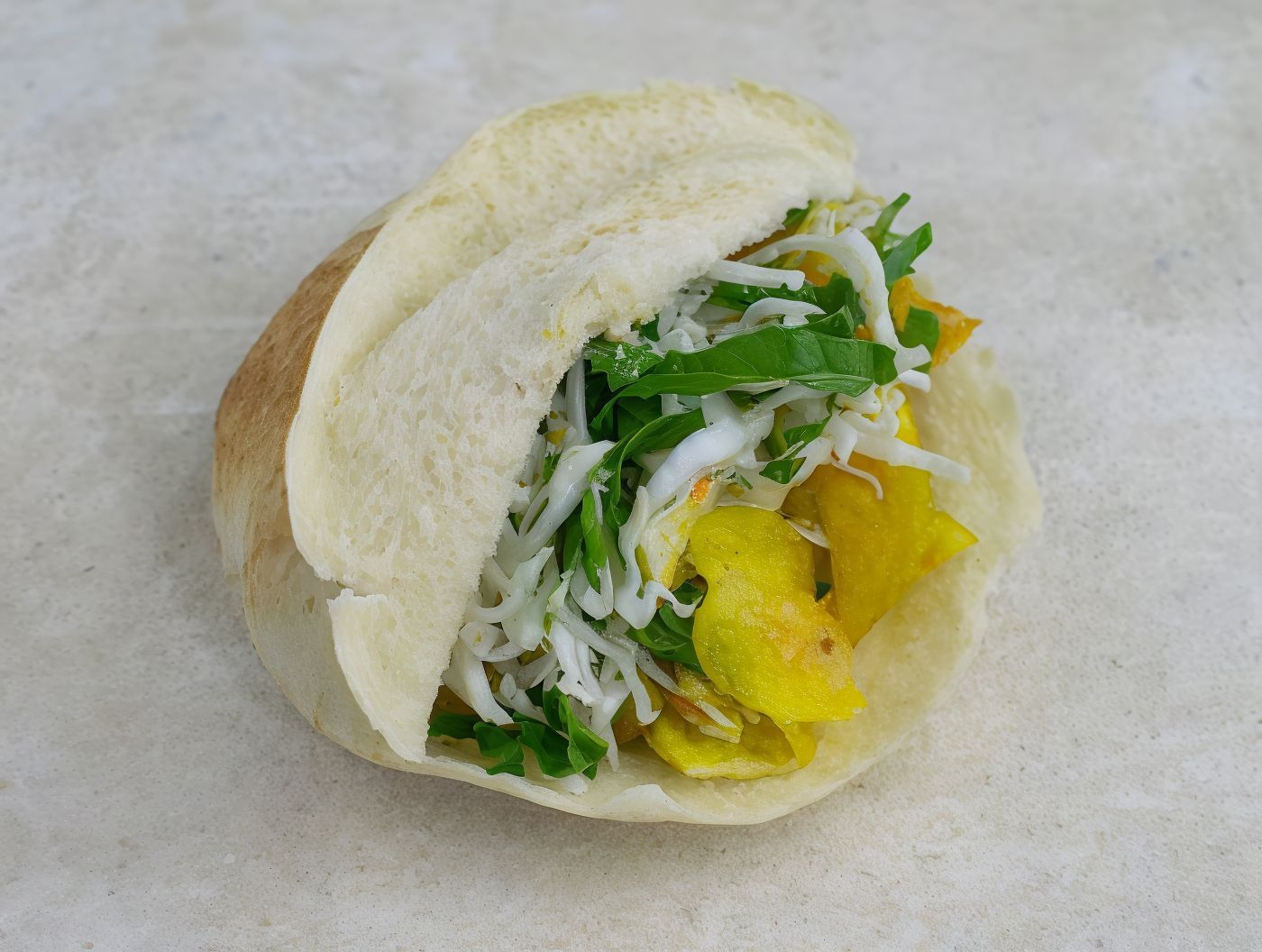 Baba Ghannoug potatoes sandwich