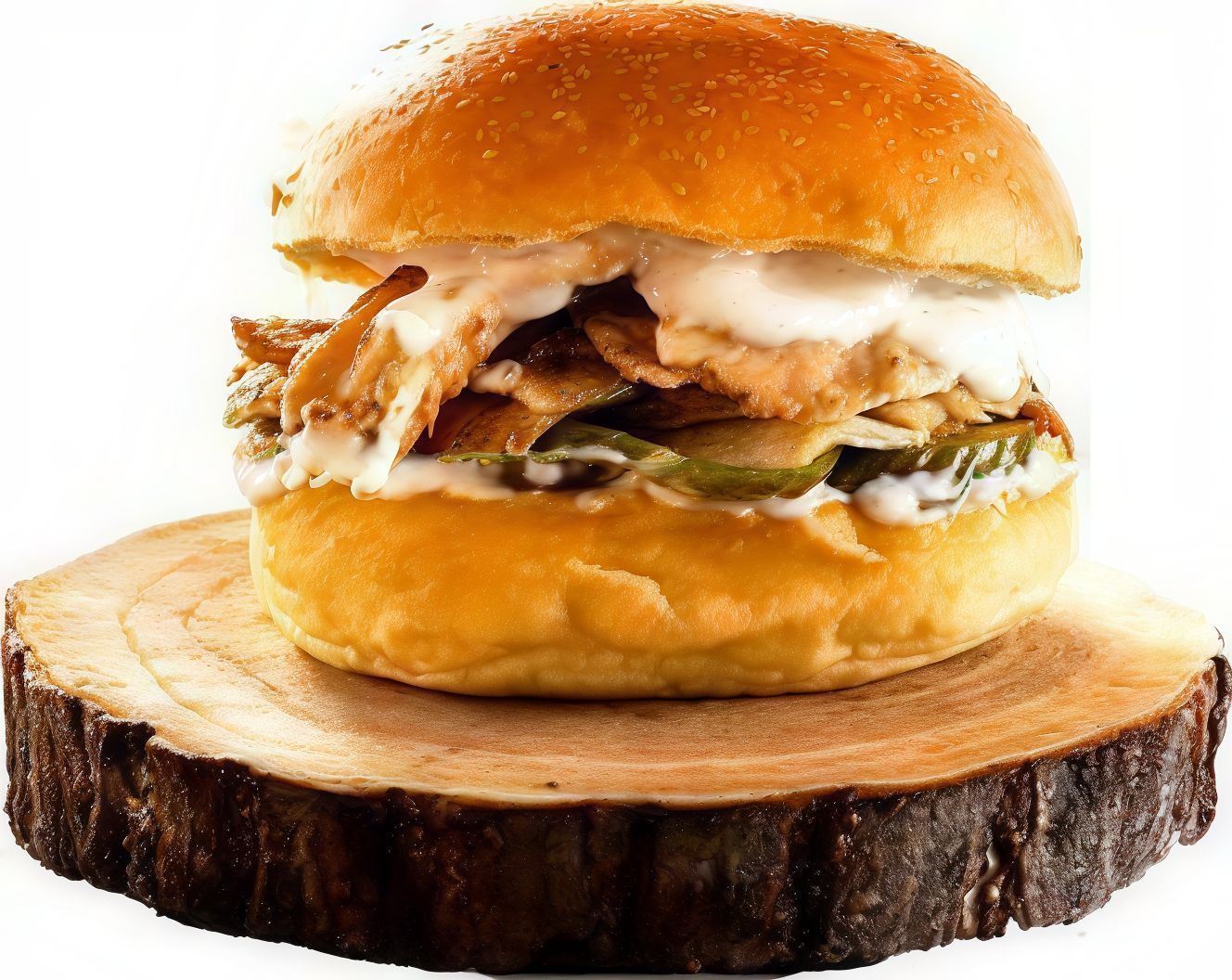 Chicken shawarma bun