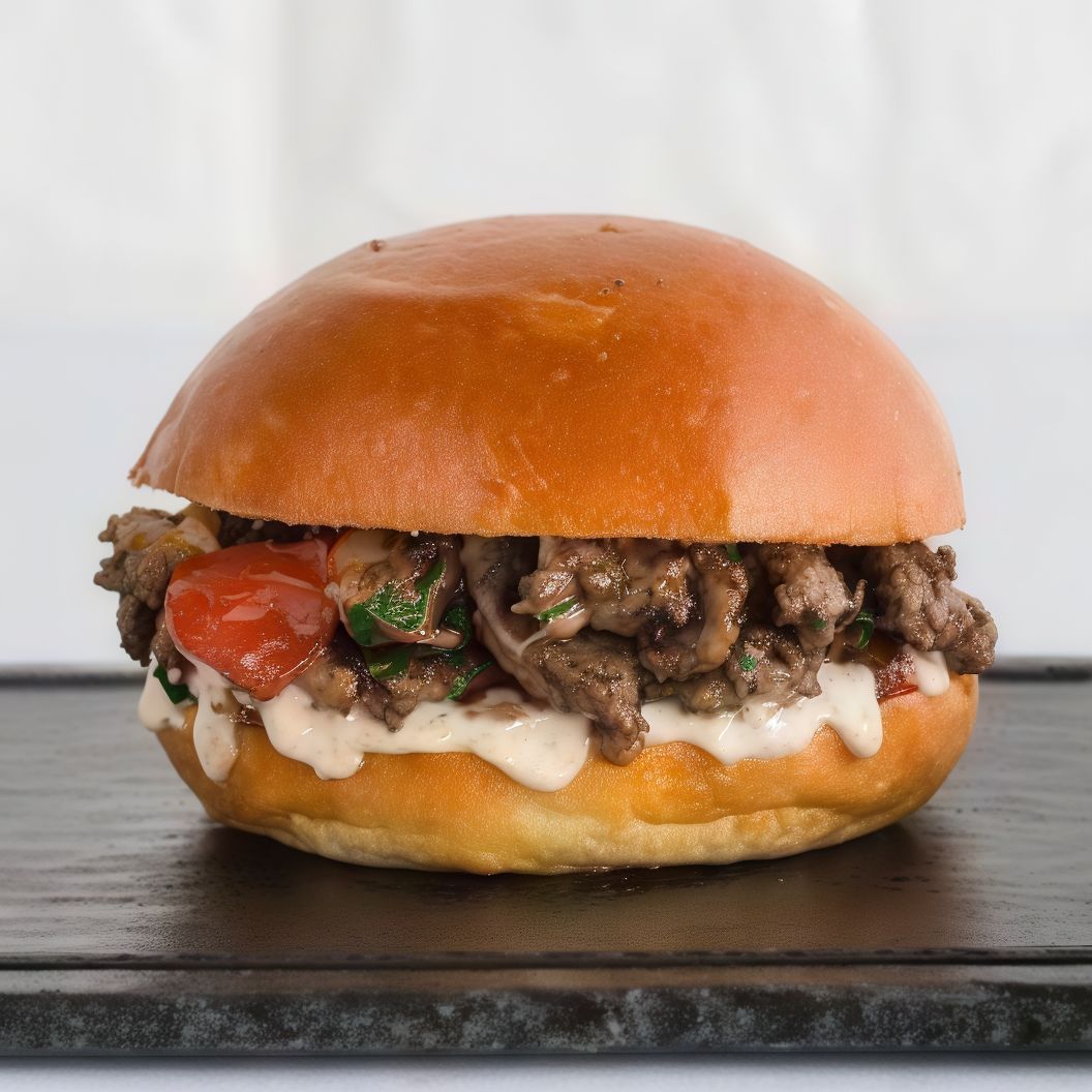 Beef shawarma bun
