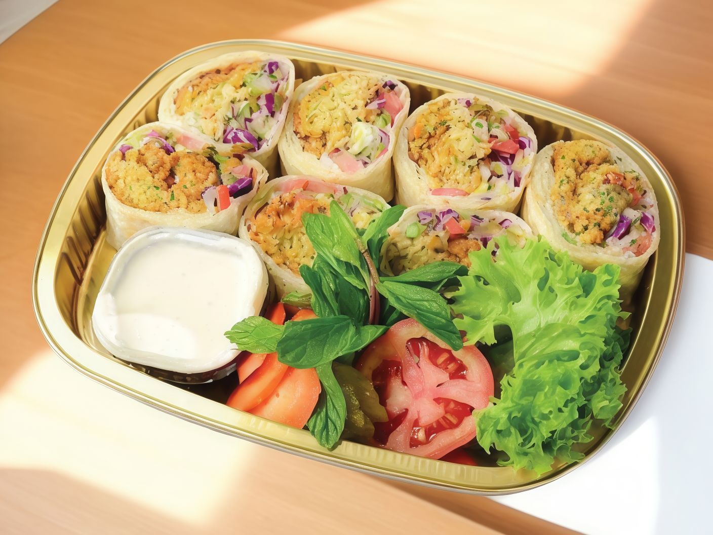 Arabic falafel meal