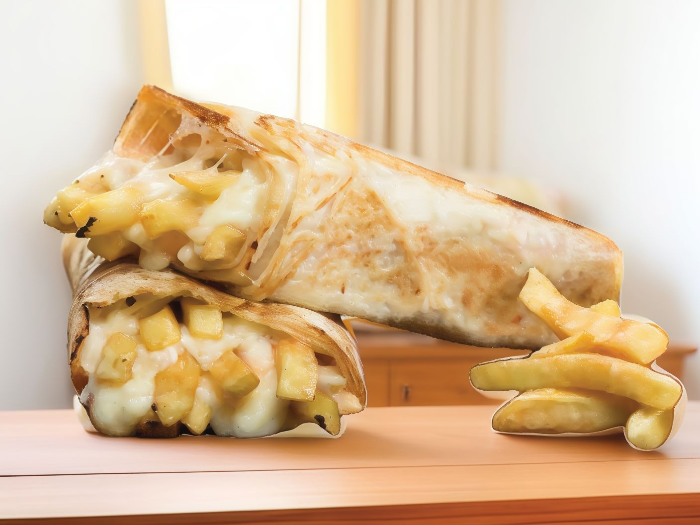 Cheese potato sandwich