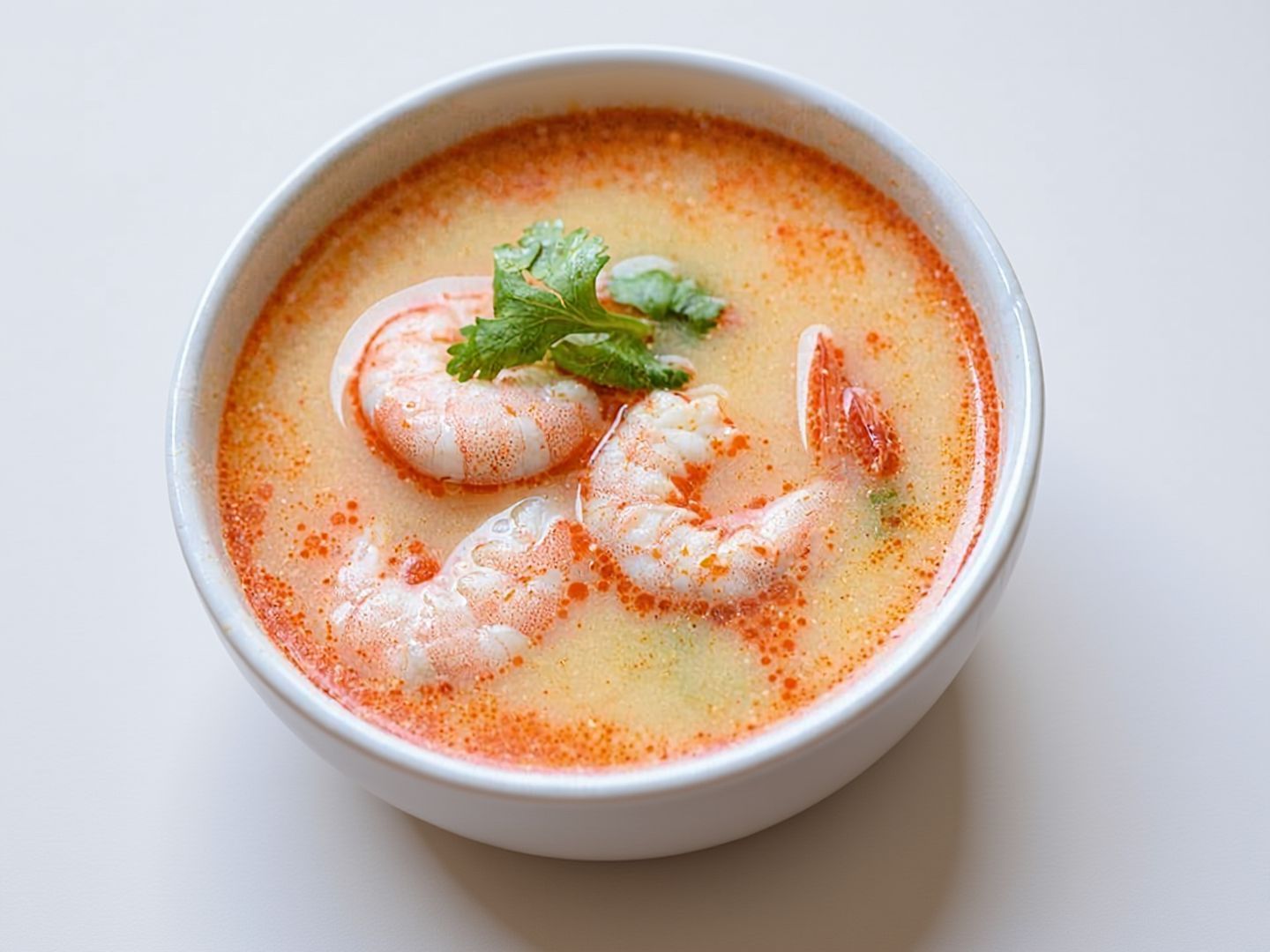Roe Soup With Shrimp