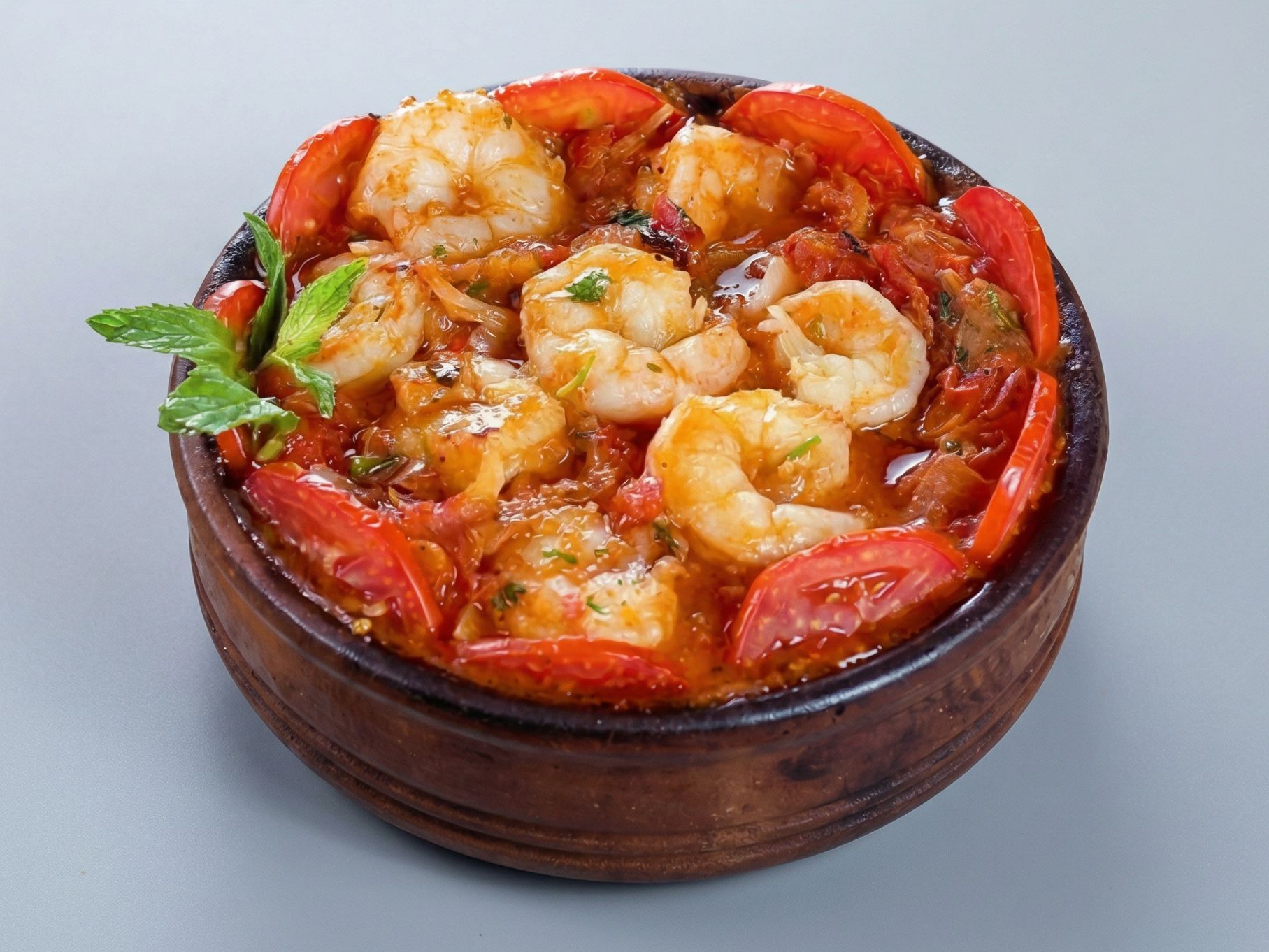 Roe with shrimp casserole