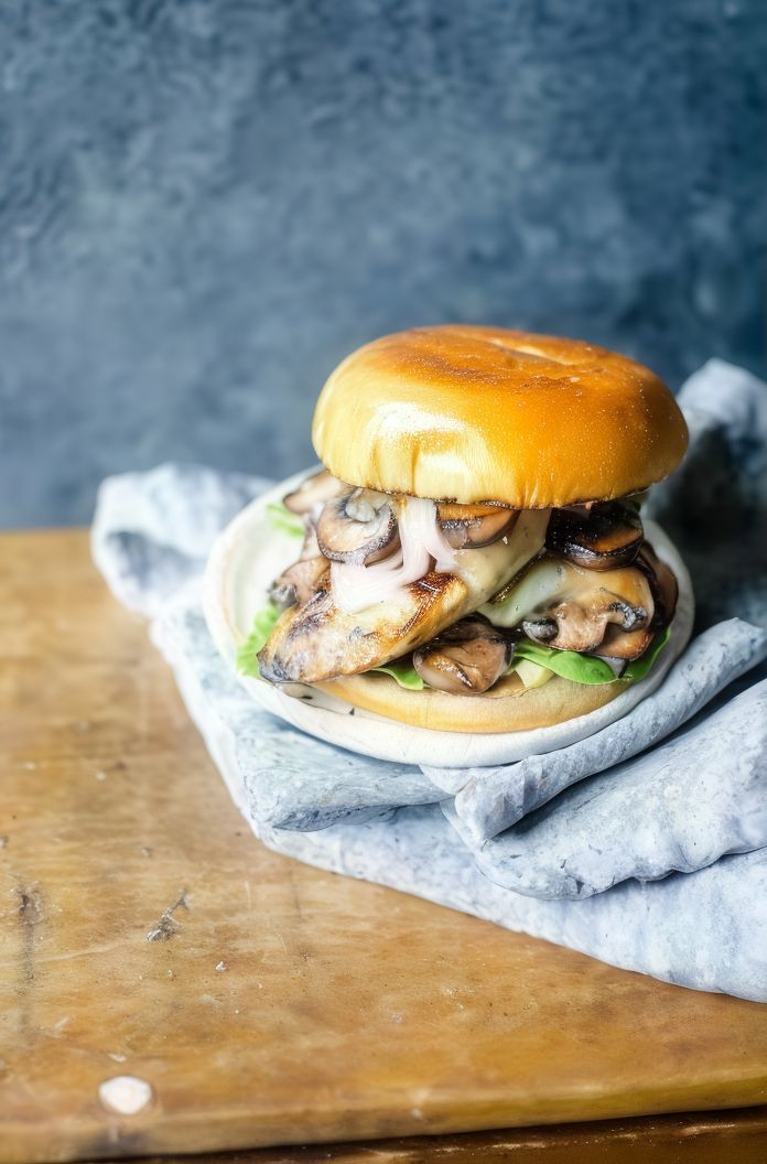 Grilled Chicken Mushroom sandwich