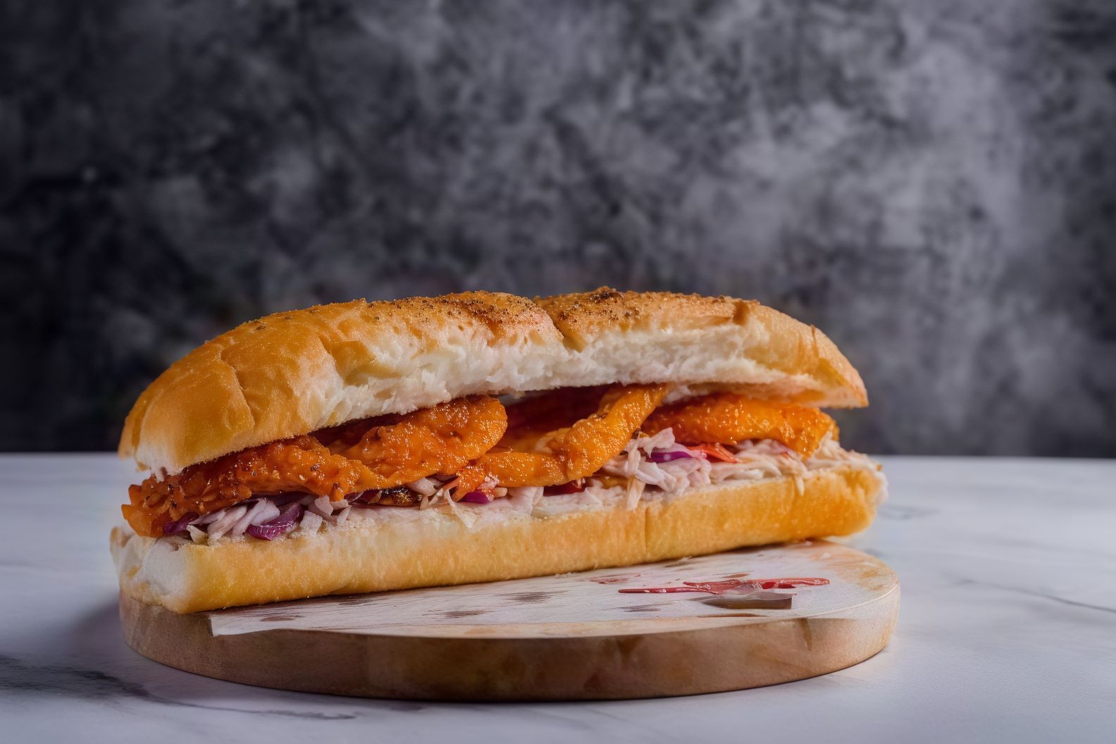 Chicken dynamite sandwich