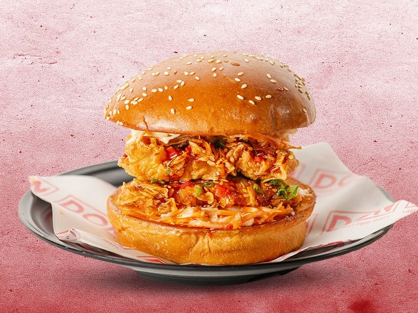 Korean chicken burger