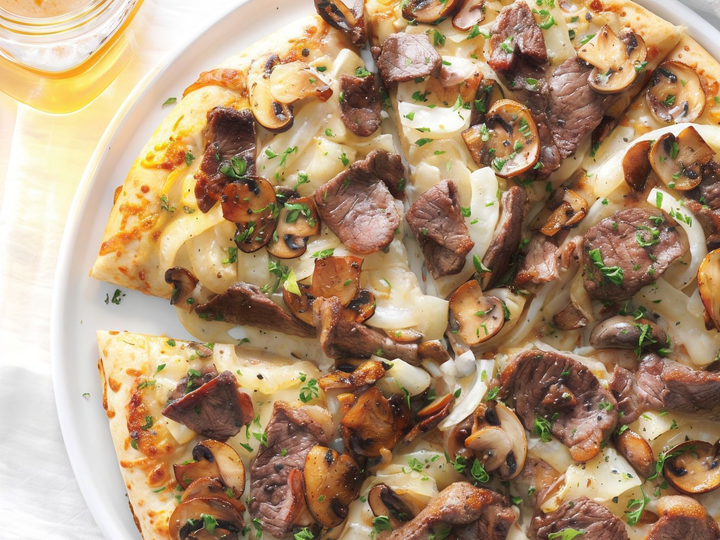 Beef Steak Pizza