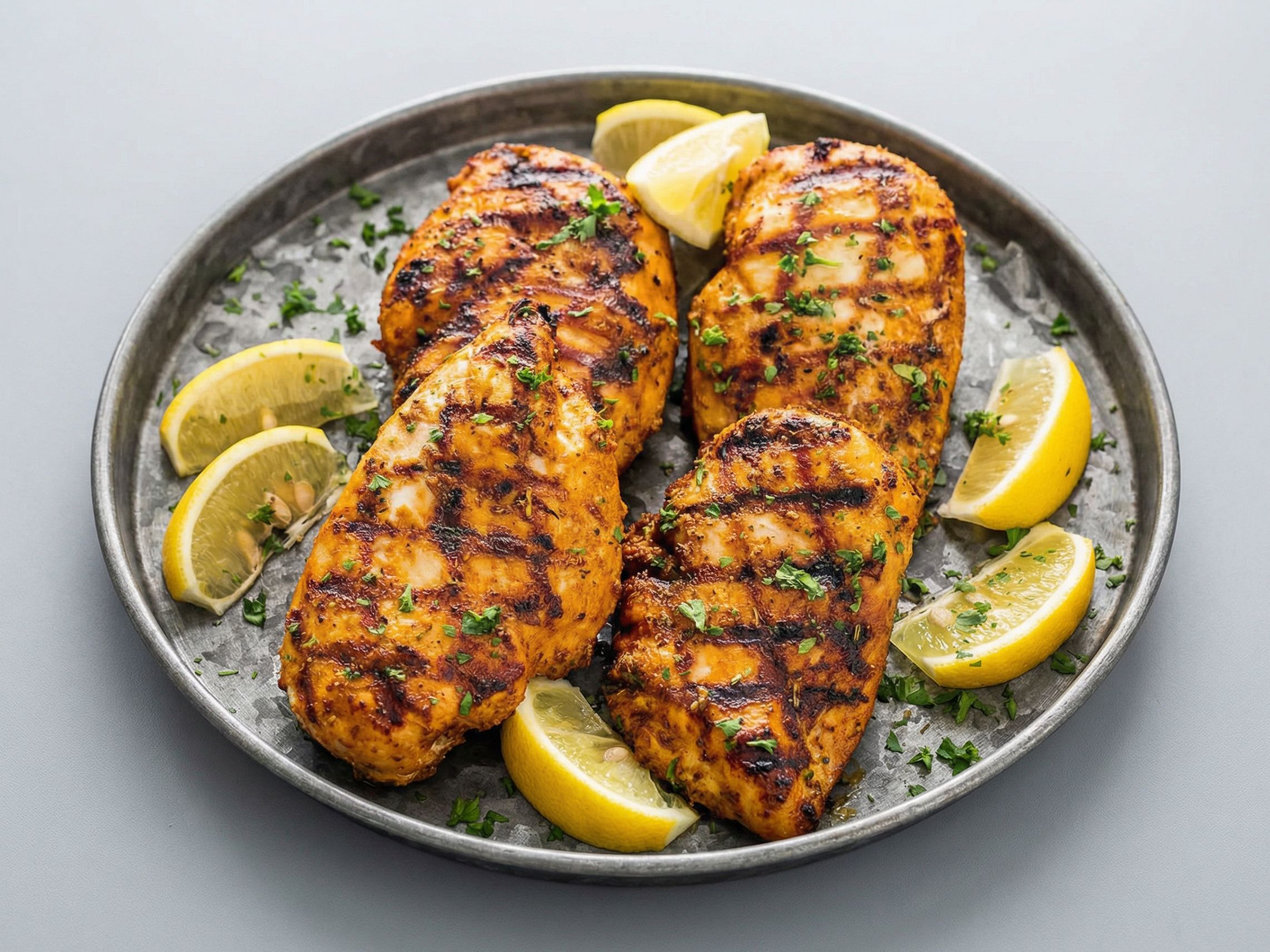Grilled chicken breasts