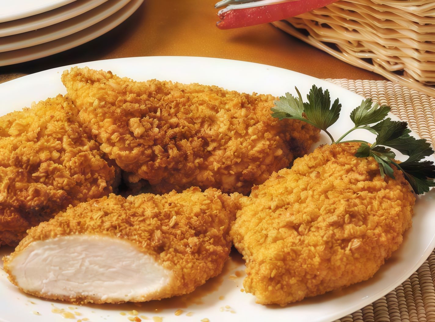 Smoked crunchy chicken