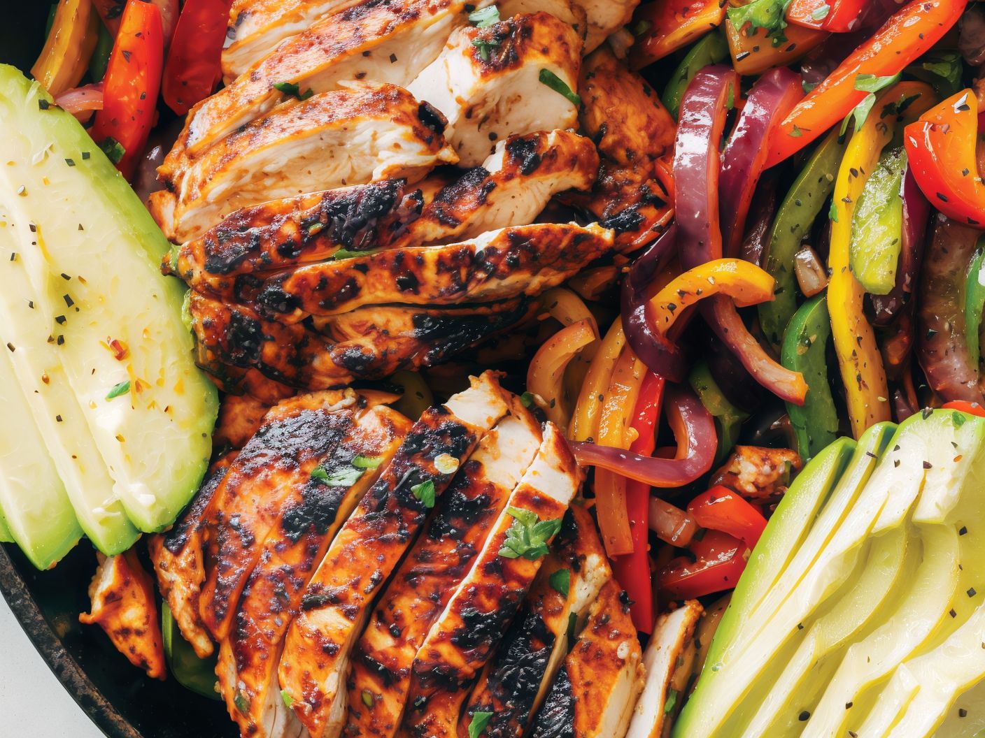 Tex mex chicken fajitas
