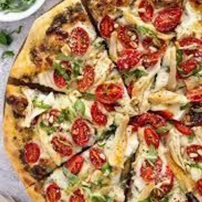 Crustless Romana Chicken Pesto