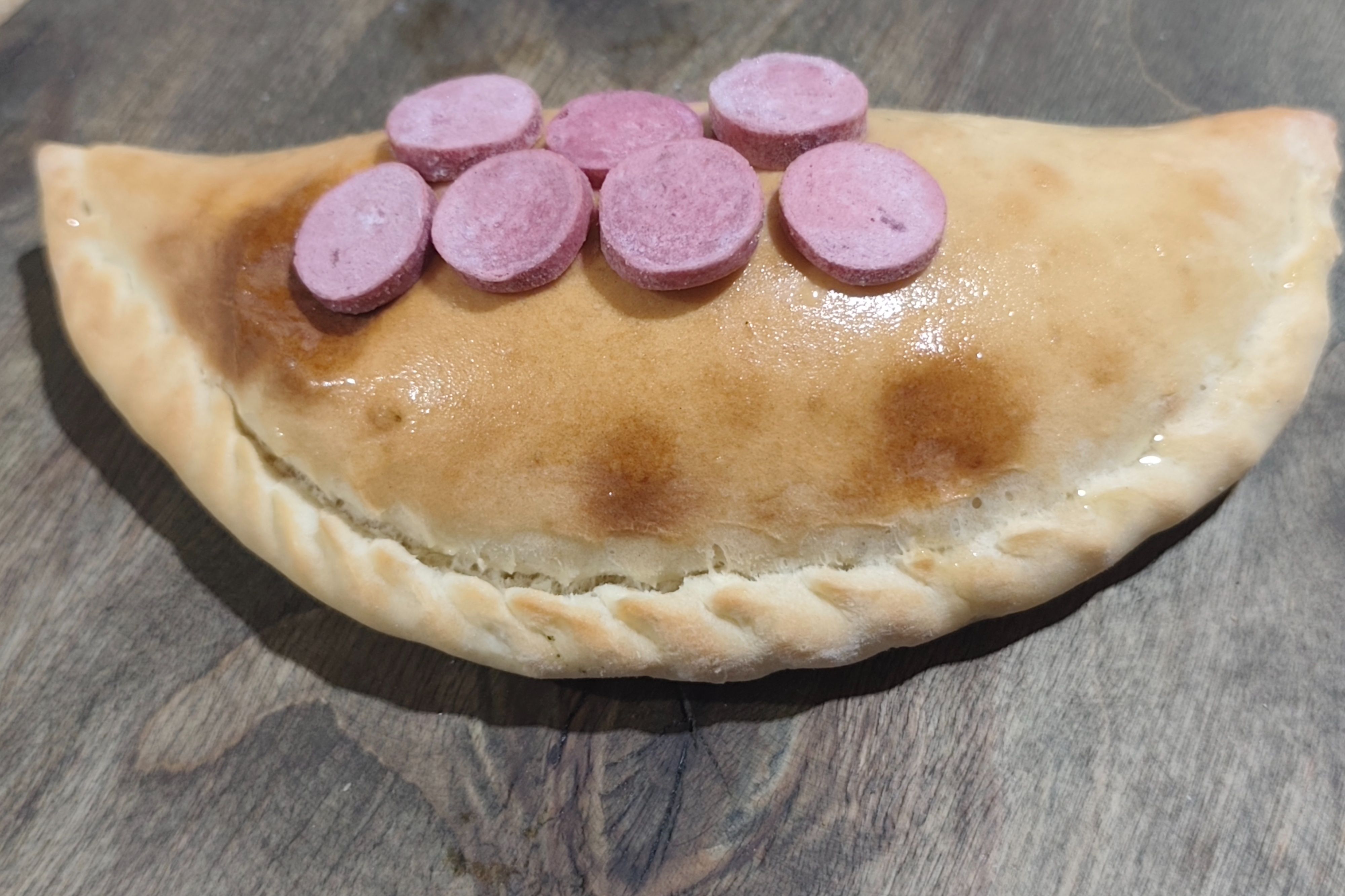 Kiri cheese with sausage
