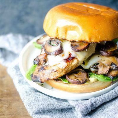 Grilled Chicken And Mushroom Sandwich