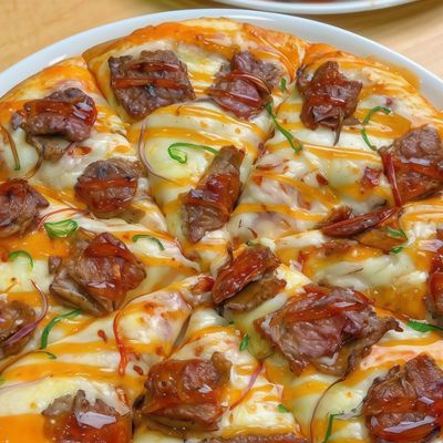 Salami Italian pizza