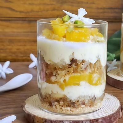 Kunafa with Mango
