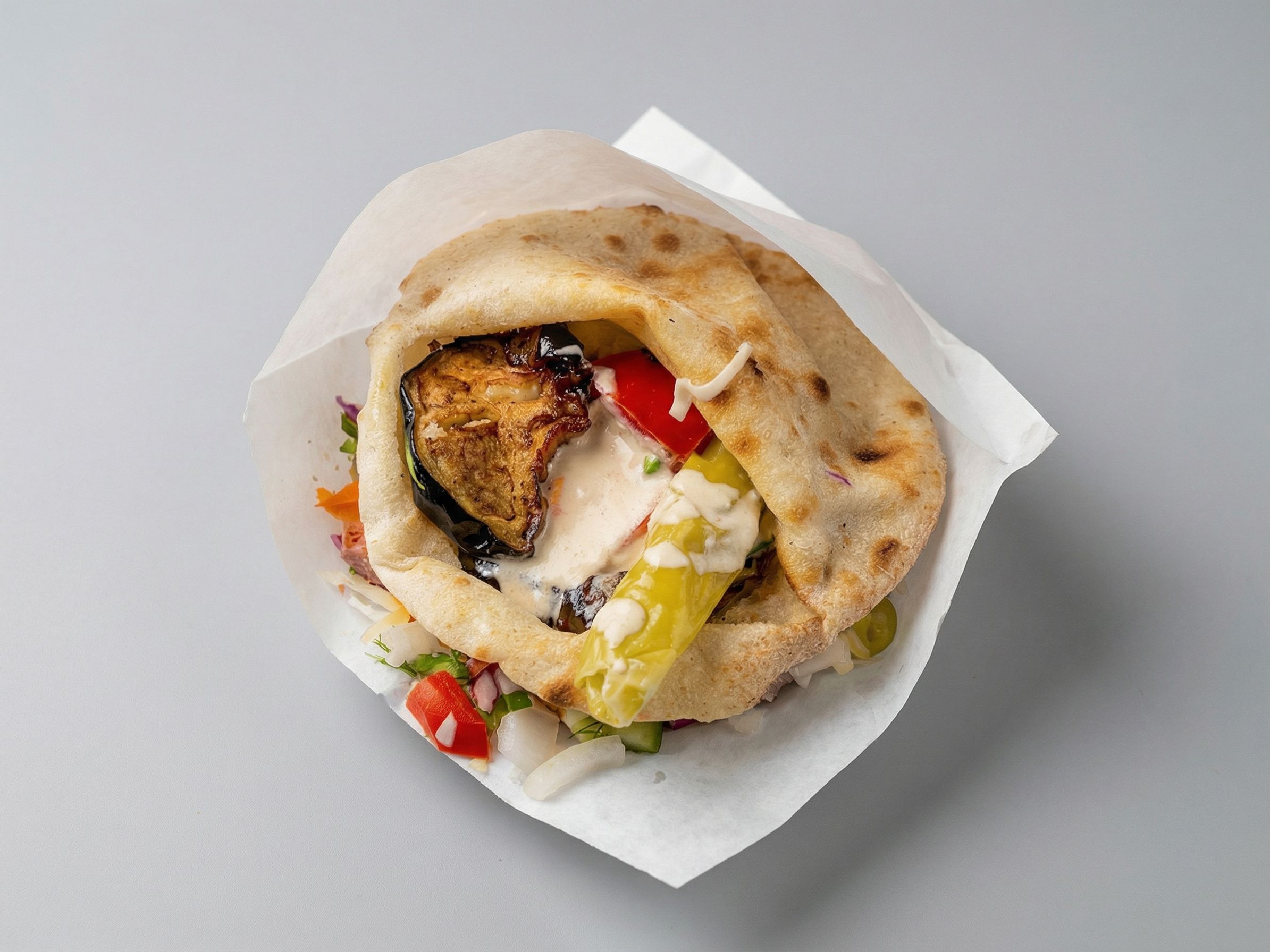 Fried Eggplant Sandwich