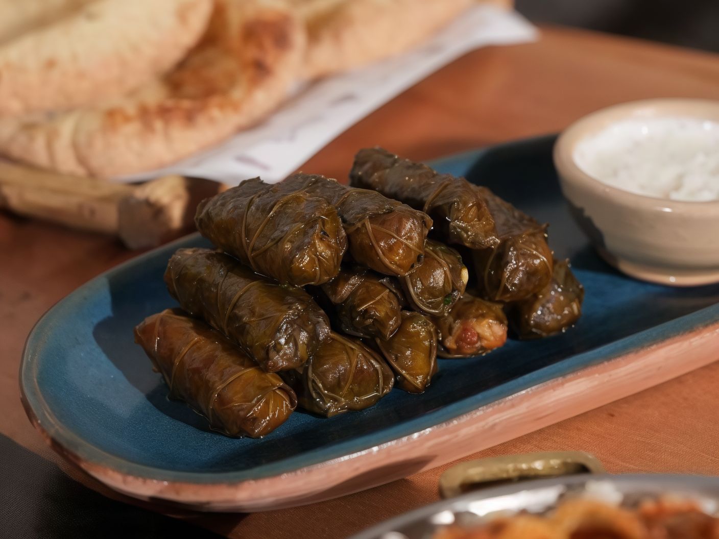 Stuffed Vine Leaves With Minced Beef