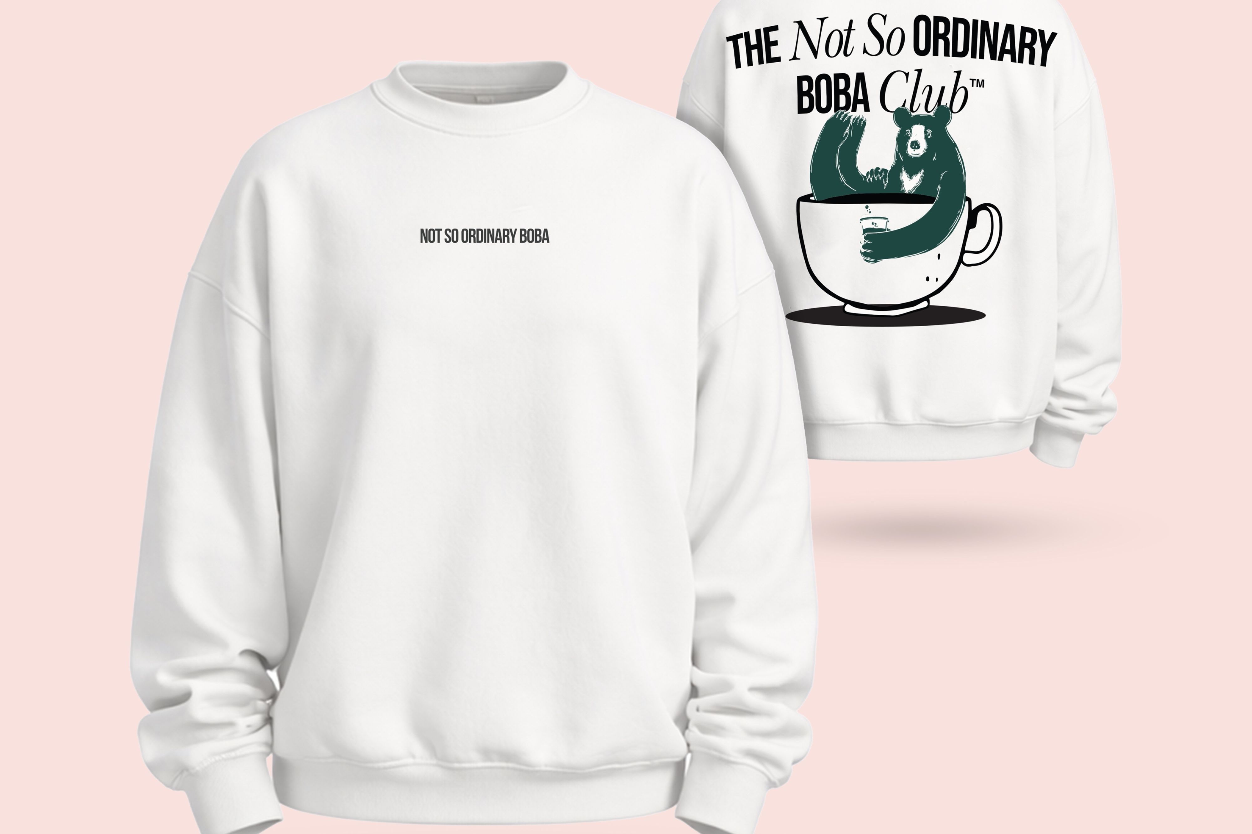 PÀO White Crew-Neck Sweatshirt