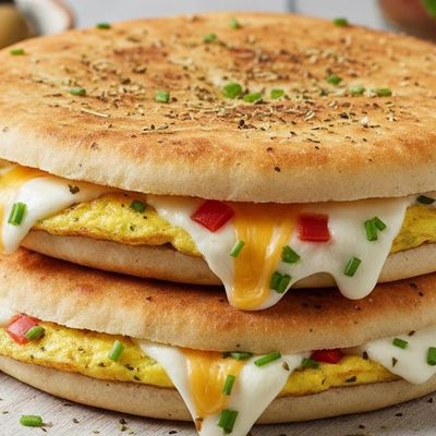Mixed cheese omelette