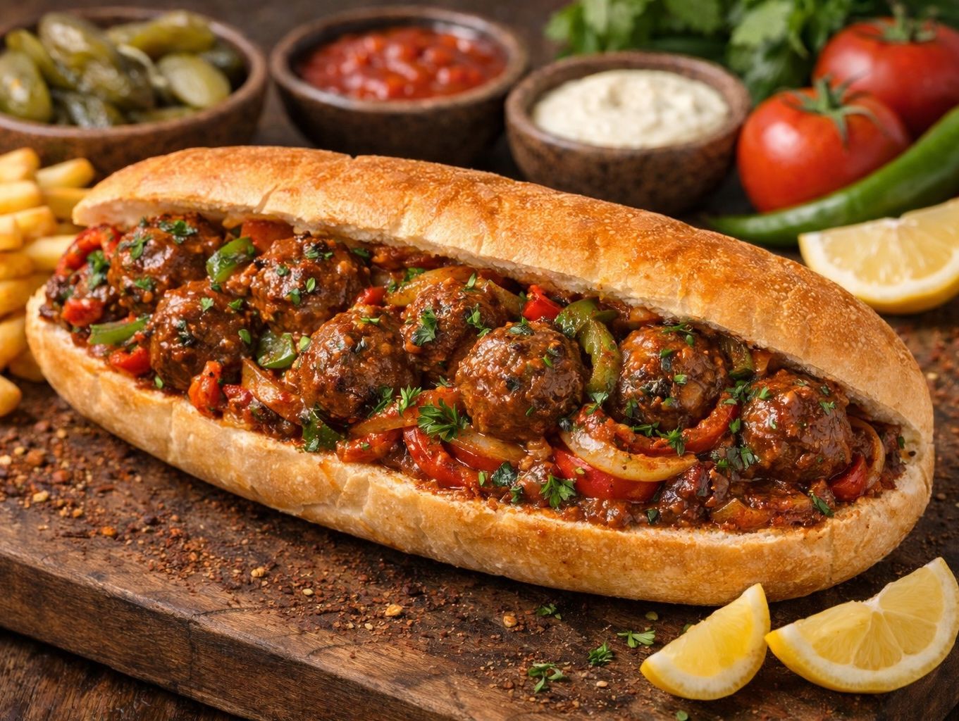 Kofta Dawood Basha Sandwich
