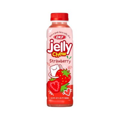OKF Strawberry Jelly Chew Candy Drink