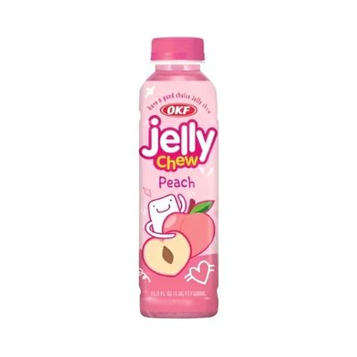 OKF Jelly Chew Peach Flavour Candy Drink 500ml