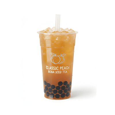 Classic Peach Boba Iced Tea