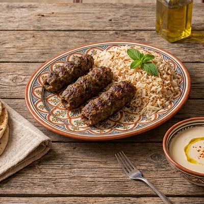 Kofta and Rice Portion