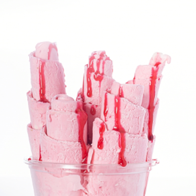 Strawberry And Watermelon Ice Cream Roll