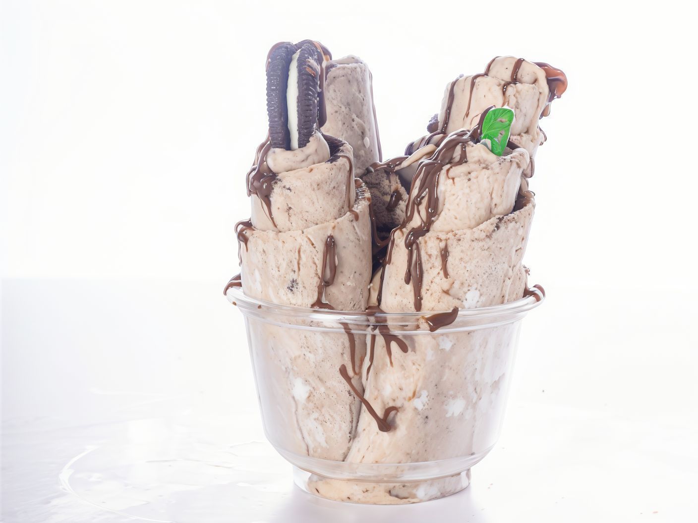 Oreo And Banana Ice Cream Roll