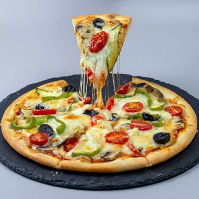 Vegetable Mushroom Pizza