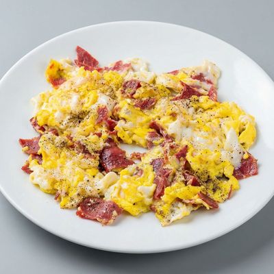 Pastrami egg dish