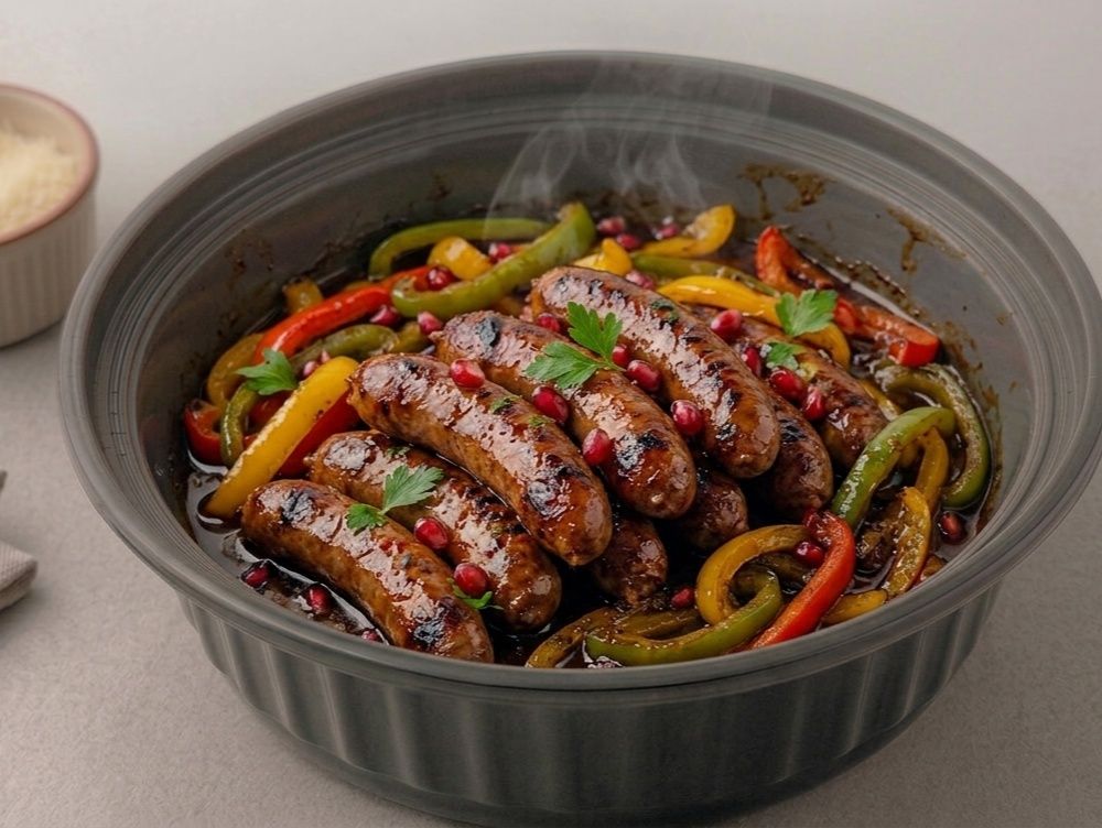 Sausage With Pomegranate Molasses