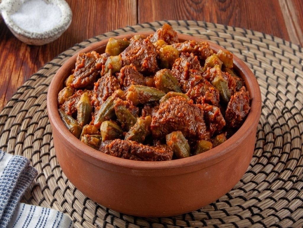 Tajine Okra With Meat