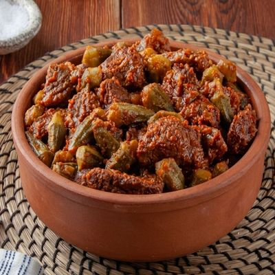 Tajine Okra With Meat