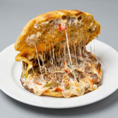 sausage Hawawshi with mozzarella