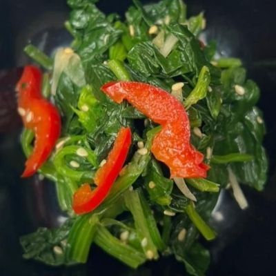 Spinach with Korean Flavor