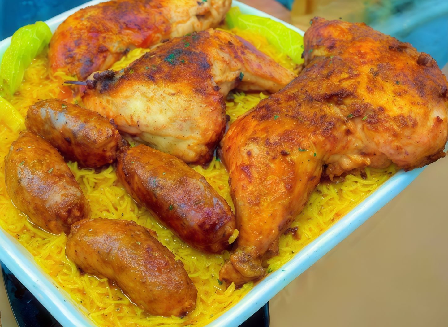 Whole Chicken And Half Tikka With Half Mombar