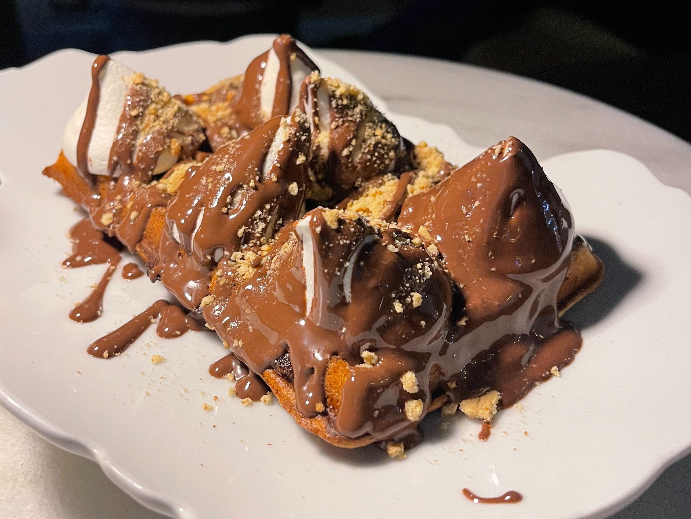 Nutella Smores Waffle