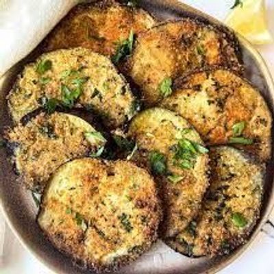 Fried eggplant
