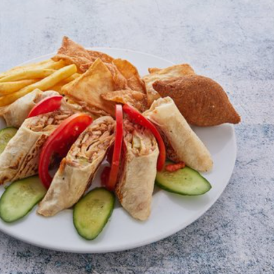 Super Double Arabic Chicken Shawarma sandwich