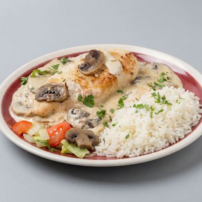 Grilled Chicken With Mushroom Sauce Platter