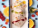 Mixed fruit ice cream